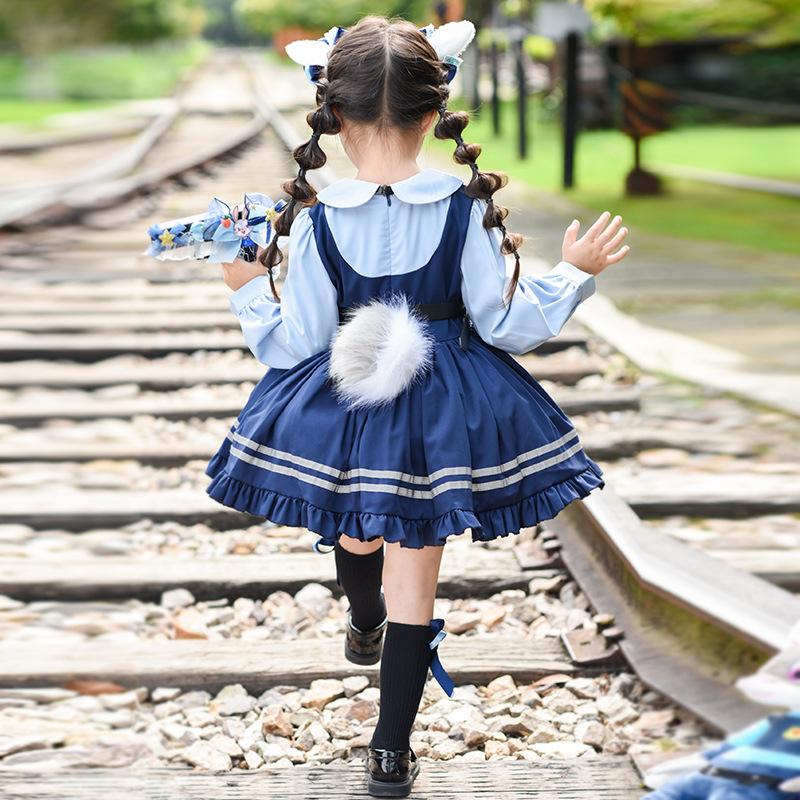 Film Zootopia Cosplay Judy Hase Offizier Nick Wilde Lolita Prinzessinnenkleid Kinderkleider Neues Kleid Geburtstagsballkleid