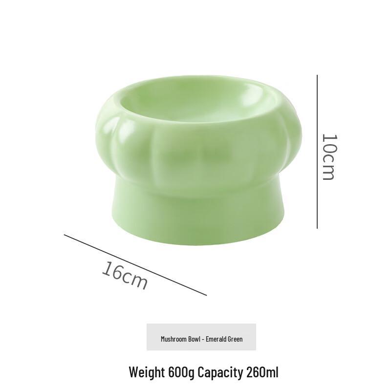 

Cute Mushroom Ceramic Pet Food Water Bowl