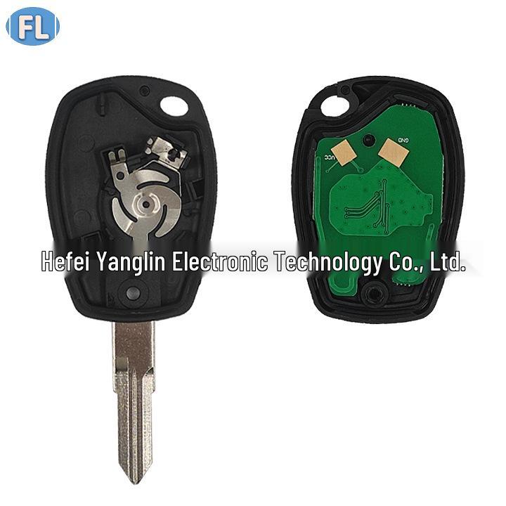 Compatible with Renault Koleos Straight-Handle 2-Button Remote Control, 4A Chip, 433MHz Frequency