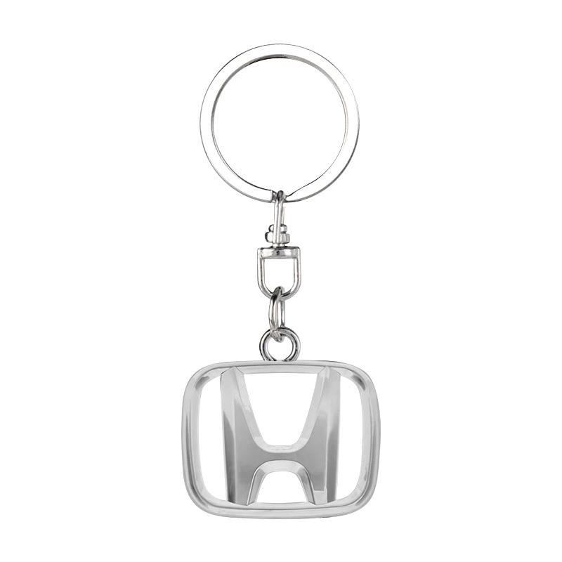 

1 шт. 3D Металлический Значок Автомобиля Брелок Цинковый Сплав Брелоки Автоаксессуары Для Honda Fit Mugen Insight Type S R VTEC DOHC Modulo Vezel Legend RR Si серебряный
