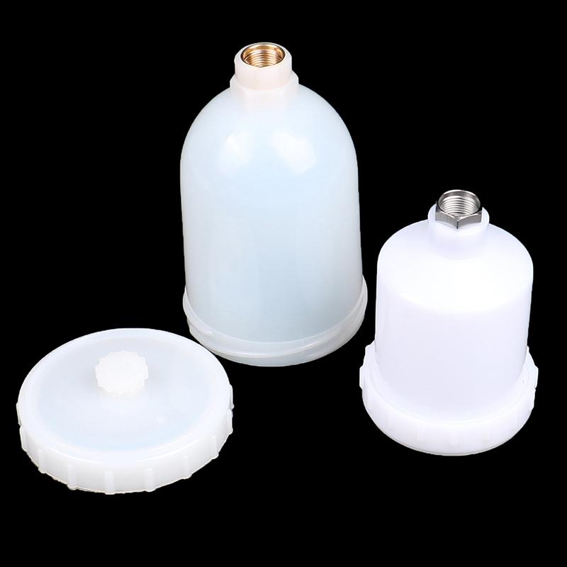 125/250/600ml Plastic Spray Paint Cup Sprayer Cup Air Gravity Feed Paint Spray Pot Thread Connector For Spray Gun Parts