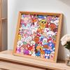 Wooden Dog Coloring Puzzle Kit DIY Paintable Puppy Jigsaw Puzzle Frame with Marker Pens Glue