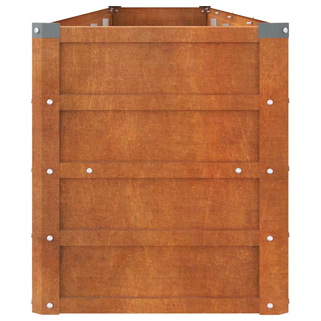 Vidaxl Raised Planter, Rusty, 320X40X45 Cm, Corten Steel