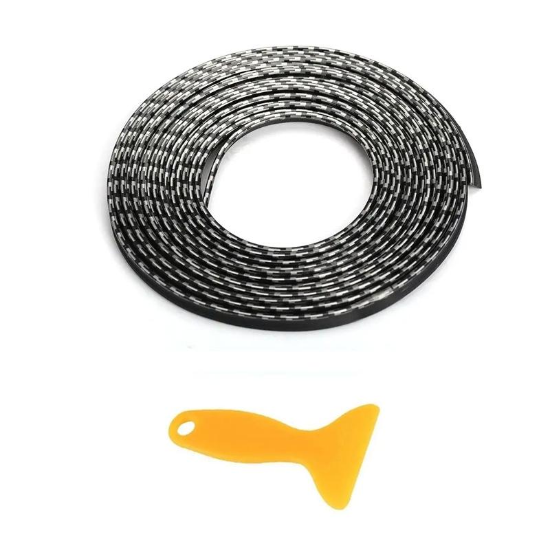 5M Universal Car Moulding Decoration Strips - Flexible Interior Trim for Dashboard Doors Panels - DIY Auto Styling Upgrade Kit
