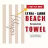 Personalized Striped Beach Towel Custom Name/Logo Microfiber Towel Thin Quick Dry Absorbent for Beach Swimming Yoga Bath Sports