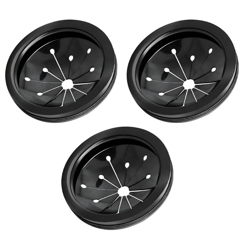 3pack Kitchen Sink Drain Strainer Assembly Garbage Disposal Flanges Stoppers Plugs for Food Waste Disposal 1