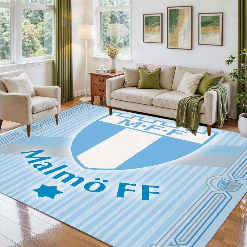 Malmö FF Design Crystal Velvet Rug Soft Decorative Mat for Bedroom Entrance