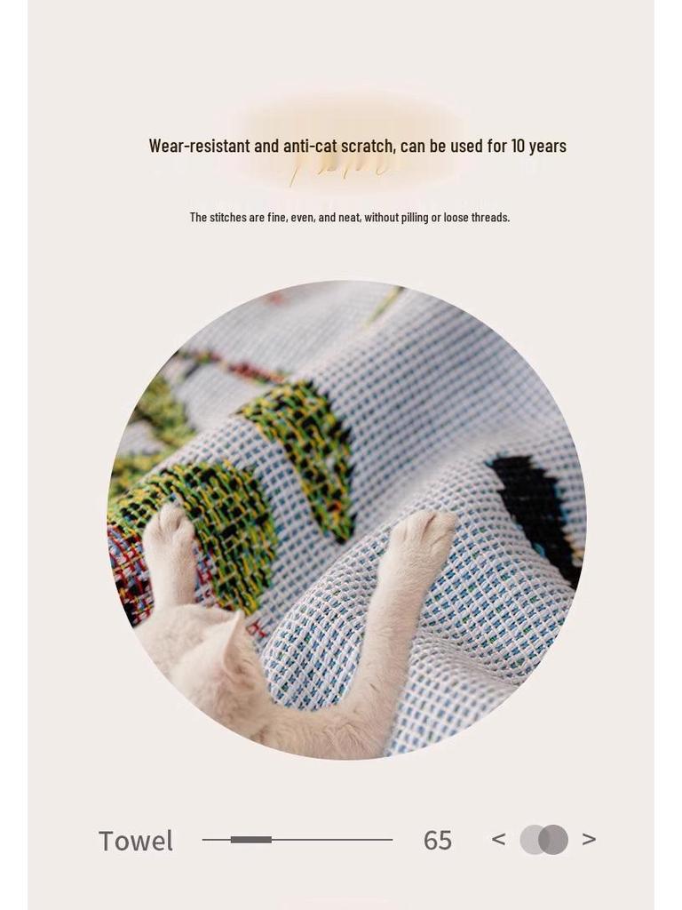 Universelles Vier-Jahreszeiten Polyester-Baumwoll Sofa Überwurfhandtuch