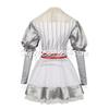 Women Killer Clown Cosplay Dress Movie Horror Lolita Outfit  Adults Halloween Carnival Cosplay Outfit