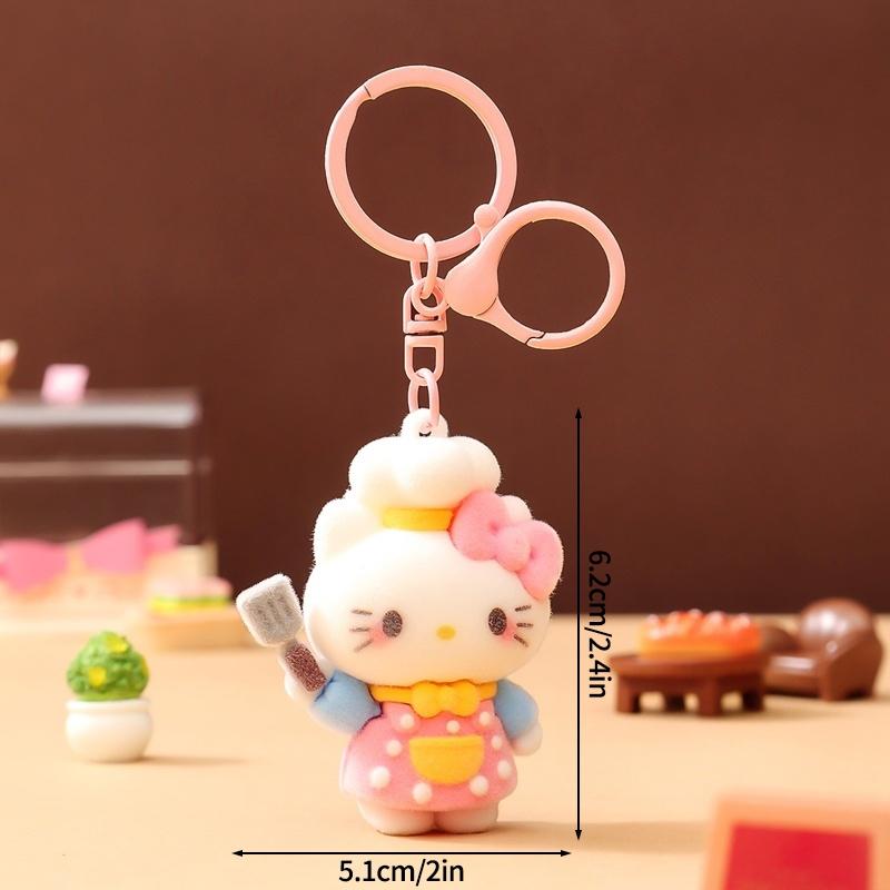 Sanrio Hello Kitty Keychains Cartoon Keyring Hanging Pendant for Backpack Charms on The Phone Bag Ornament Party Gift