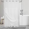 Waterproof Shower Curtain 180x188cm No Hook Shower Curtain Double Layer with Snap Contemporary Design Hotel Bathroom Curtain