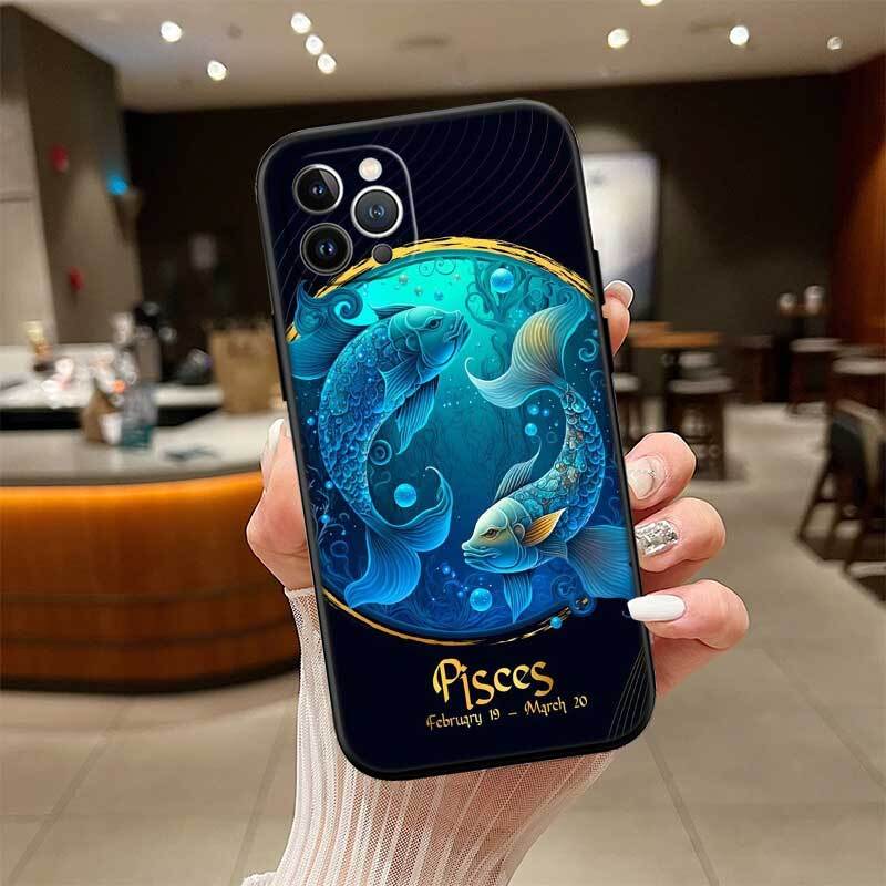 12 Constellation Card Phone Case for Redmi Note 12 12S 12C 13 13C 13R 14 14S 14R 14C 11A 13X A3 A3X A4 A5 Pro Max Plus