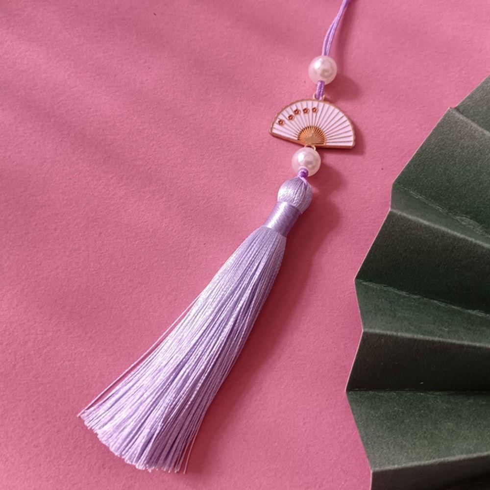 Lucky Bookmark Tassels DIY Crafts Phone Pendant Chain Clothing Pendant Tassel Car Keyring  Earrings