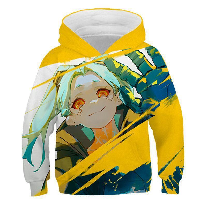 Cyberpunk Cyberpunk, Edge Walker Children's Hooded Sweater 3D Digital Printing Children's Jacket Men