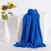 Women Scarf Shawl Winter Outdoor Bright Thin Soft Fabric Solid Color Breathable Versatile Accessory Elegant