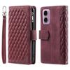 For Motorola Moto E14 4G/G04 4G/G04s 4G/G24 4G Case PU Leather Card Holder Zipper Pocket Phone Cover