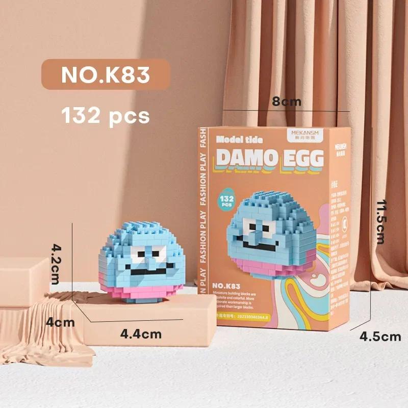 Stitch LinaBell Hello Kitty Sanrio Construction Blocks Damo Egg Cartoon Figrues Bricks Children's Assembly Playthings Model Present