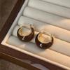 Tiger Eye Ear Cuff & Earrings: Retro Light Luxury, Exquisite Autumn/Winter High-End Style for Women
