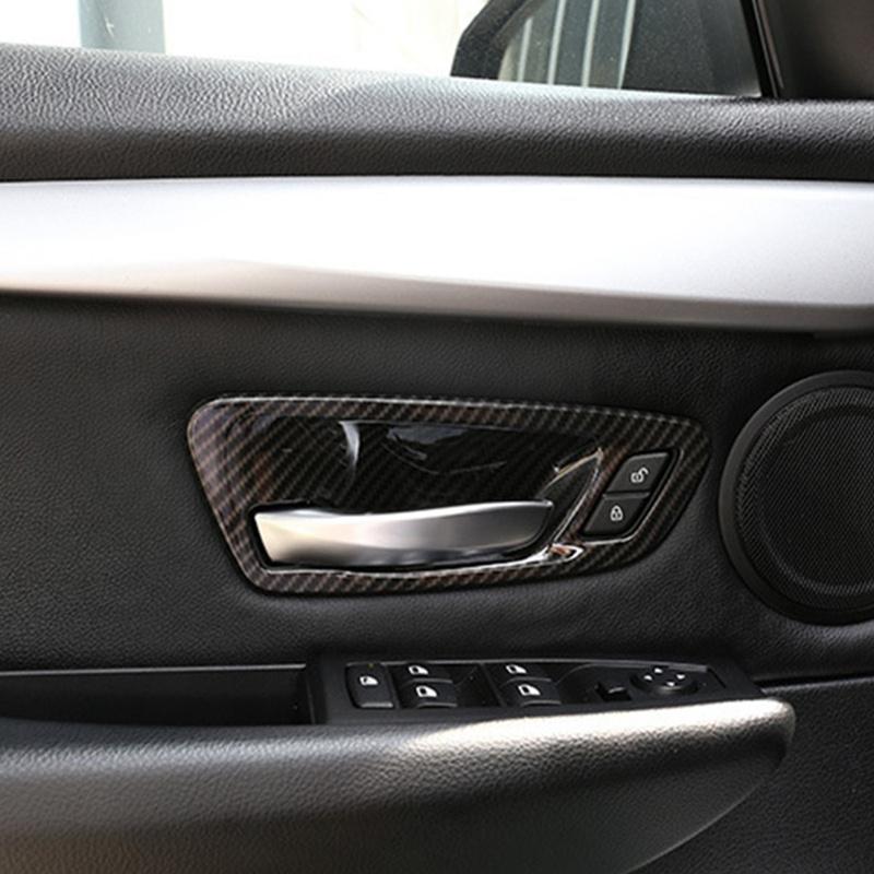 Carbon Fiber Car Interior Door Bowl Cover Trim For-BMW 2 Series Gran Tourer F45 F46 218I 2014-2018