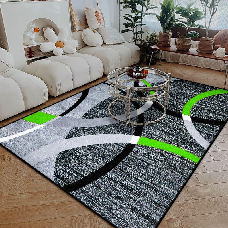 Teppich im nordischen Stil mit Linienmuster Wohnzimmer Große Größe Rutschfest Leicht zu reinigen Eingangstürmatte Weich Waschbar Esszimmerbereich Teppich