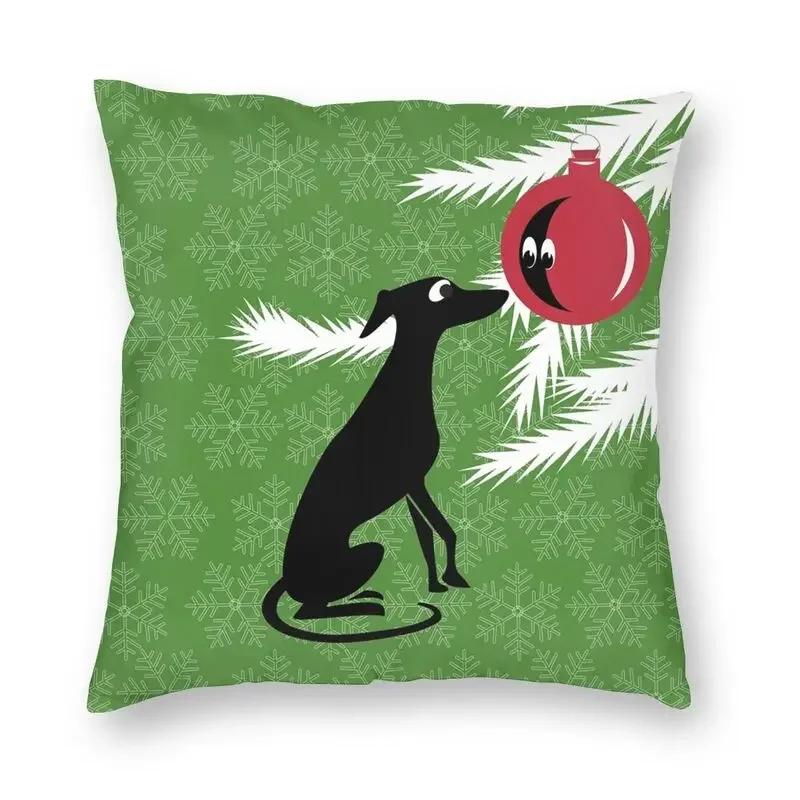 Nordic Style Greyhound Throw Pillow Case Home Decorative Custom Square Whippet Sihthound Dog Cushion Cover 45x45 Pillowcover