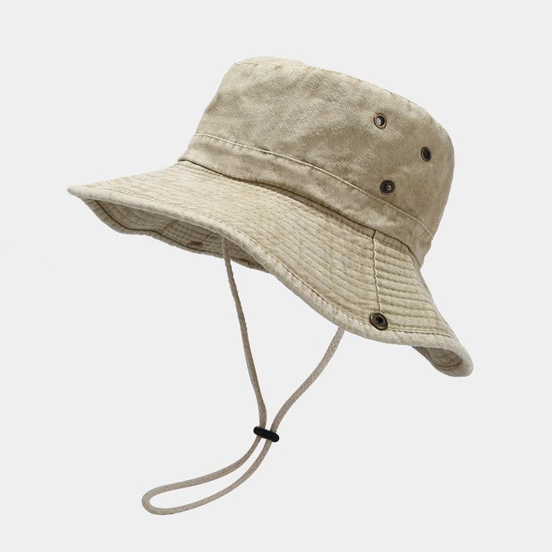 Katoenen Effen Bucket Hat Outdoor Visser Reizen Zonneklep Voor Mannen En Vrouwen 19 56-60cm wear beige