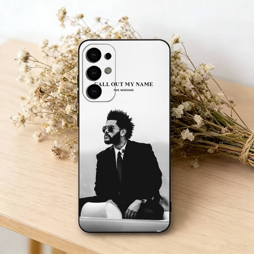 The W-weeknd D-design Phone Case Black Silicone Soft For Samsung S25,S24,S21,S22,S23,S30,Ultra,S20,Plus,Fe,Lite