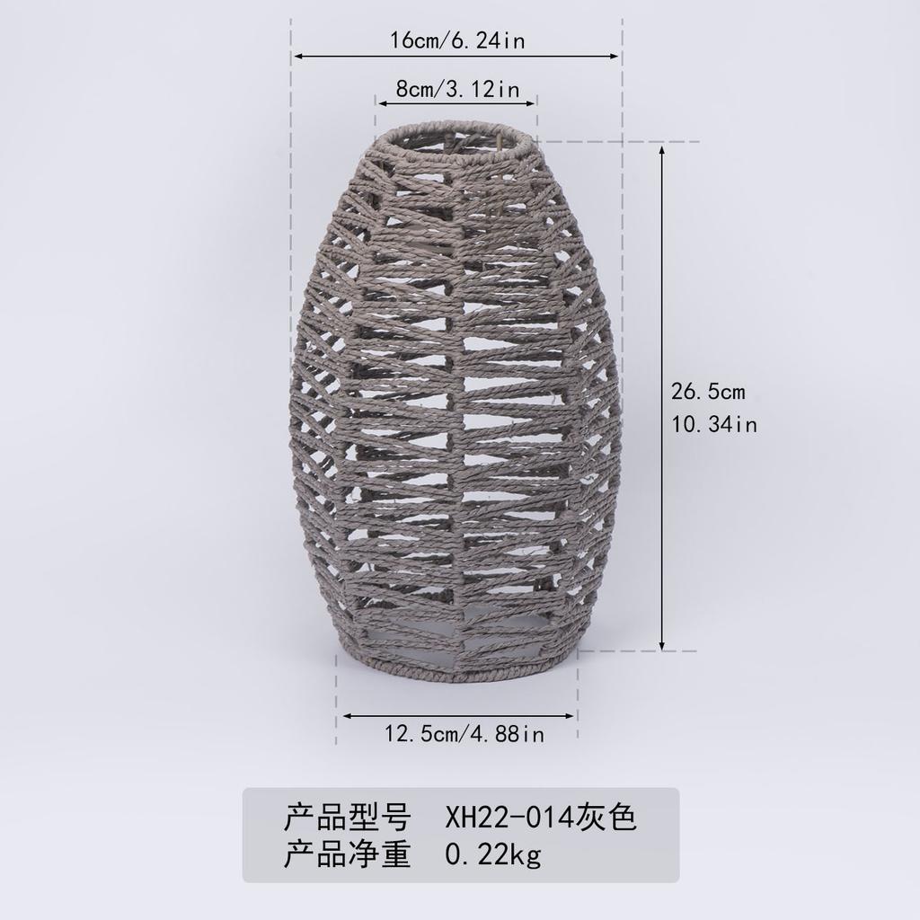 Papierseil-Kronleuchter Neuer chinesischer Imitation-Rattan-Lampenschirm B&B-Restaurant Hot-Pot-Shop Kreative DIY-Beleuchtung Web-Beleuchtung Dekoration