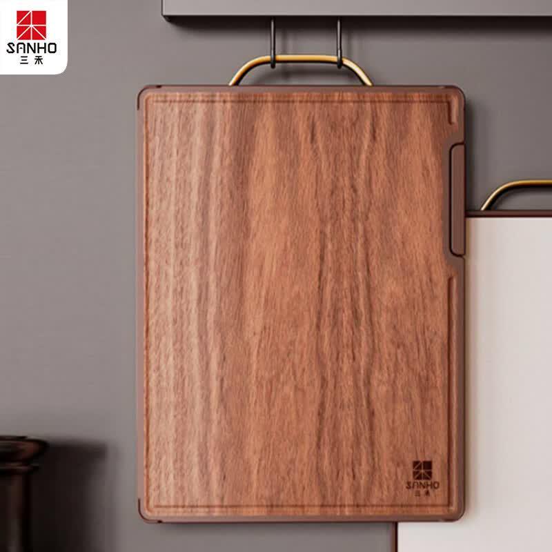 Sanhe Wenge Wood & PP Dual-Sided Antibacterial Cutting Board