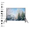 Winter Theme Snow Scene Background Nature Landscape Sky Snowflake Christmas Portrait Prop Party Decoration Banner