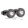 Stainless Steel Acrylic Crystal Stud Earrings for Women Men Punk Roman Number Clear Black CZ Bling Fashion Ear Jewelry