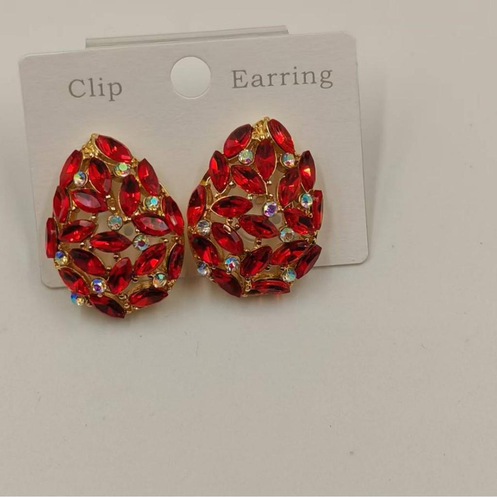 Elegante Retro Hohl Design Ohrclips - Luxus Damen High-End Ohrringe