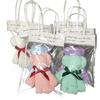 Set of 6 Soft Plush Bear Towels with Bag, Functional Cartoon Doll Gifts, Home Decor, Room Decoration, Birthday Party Supplies