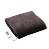 Electric Blanket, Comforter and Sheet, 188 X 130 Cm, Double, Washable, Soft Flannel, Anti-Mite, Temperature Control, Brown, YMK-FK50E(T)