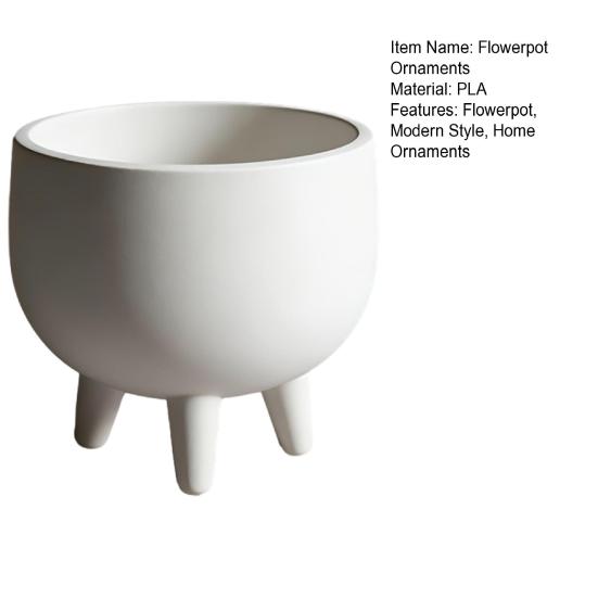Vasi Fioriera Yousheng Ornamenti Stampati 3D Bocca Larga Grande Capacità Fioriera Opaca a Tre Gambe Base Rialzata Vaso da Fiori per Interno Esterno
