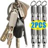 Stainless Steel Valve Core Remover Wrench Keychain Tire Repair Tool For Car Motorcycle Bike Car Universal Portable Pocket Silver Stem Caps1
