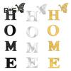 Mirror Home Letter Signs Acrylic Wall Stickers Letters Reflective Wall Decals for Living Room Bedroom Kitchen