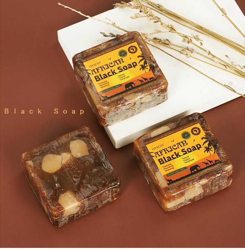 African Black Soap: Handmade Raw Cleansing Bath Bar