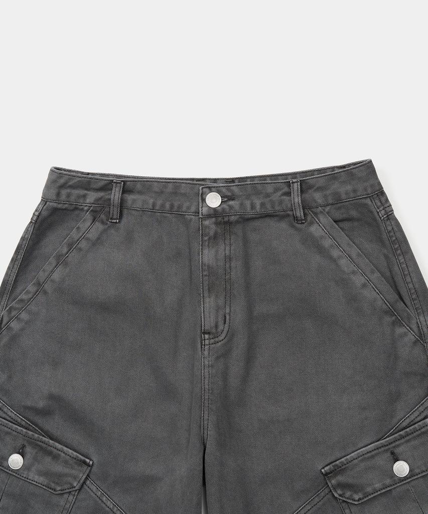 EXCONTAINER Vintage Dyed Cargo Pants (Grey)