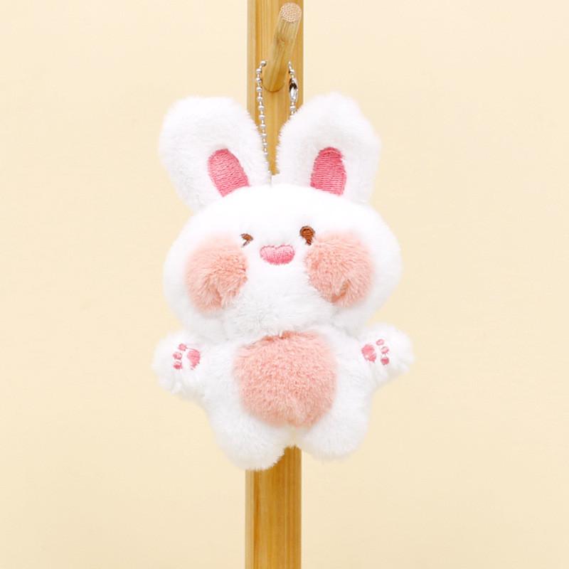Adorable Plush Bunny Keychain Cute Stuffed Rabbit Bag Charm Soft Toy 12cm