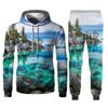 Autumn Venom Animal Starry Sky Pattern Pullover Set 3D Printed Adult Sweater Set Street Hip Hop Trend Fashion Sports Hoodie Set