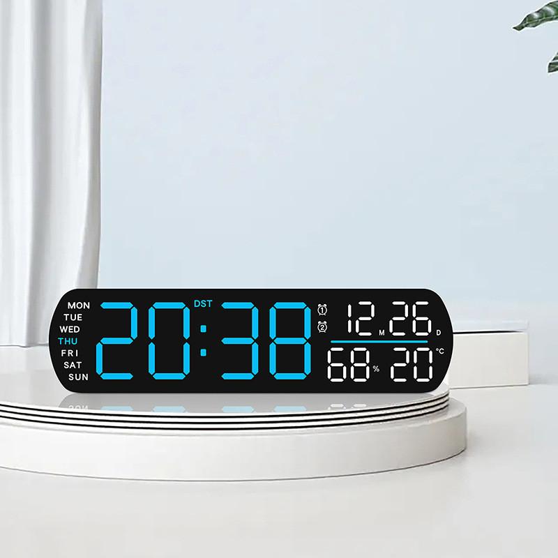 Modern Minimalist Digital Alarm Clock With Led Display For Home Office Decor