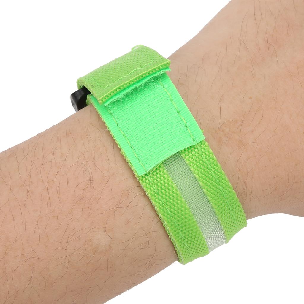 Outdoor Running LED Armband Adjustable Flashing Wristband Cycling Light up BraceletGreen