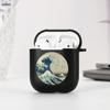 Soft Black Silicone Case for Apple Airpods Pro 3 2 1 The Great Wave of Kanagawa Bluetoooth Wireless Earphone Cases Airpod Cover