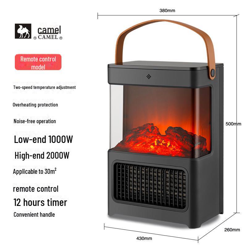 Flame Mountain Electric 3D Fireplace Heater: European-Style Living Room Heating