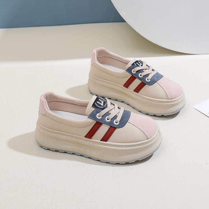 

Кроссовки на толстой платформе для женщин, нескользящие, удобные, для ходьбы, легкие, на шнуровке, повседневные, легкие, низкие, женские, теннисные кроссовки 39