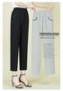 Mom's Ice Silk Cool Nine-Point Pants for Summer - Loose Fit for Mid-Aged and Elderly Women