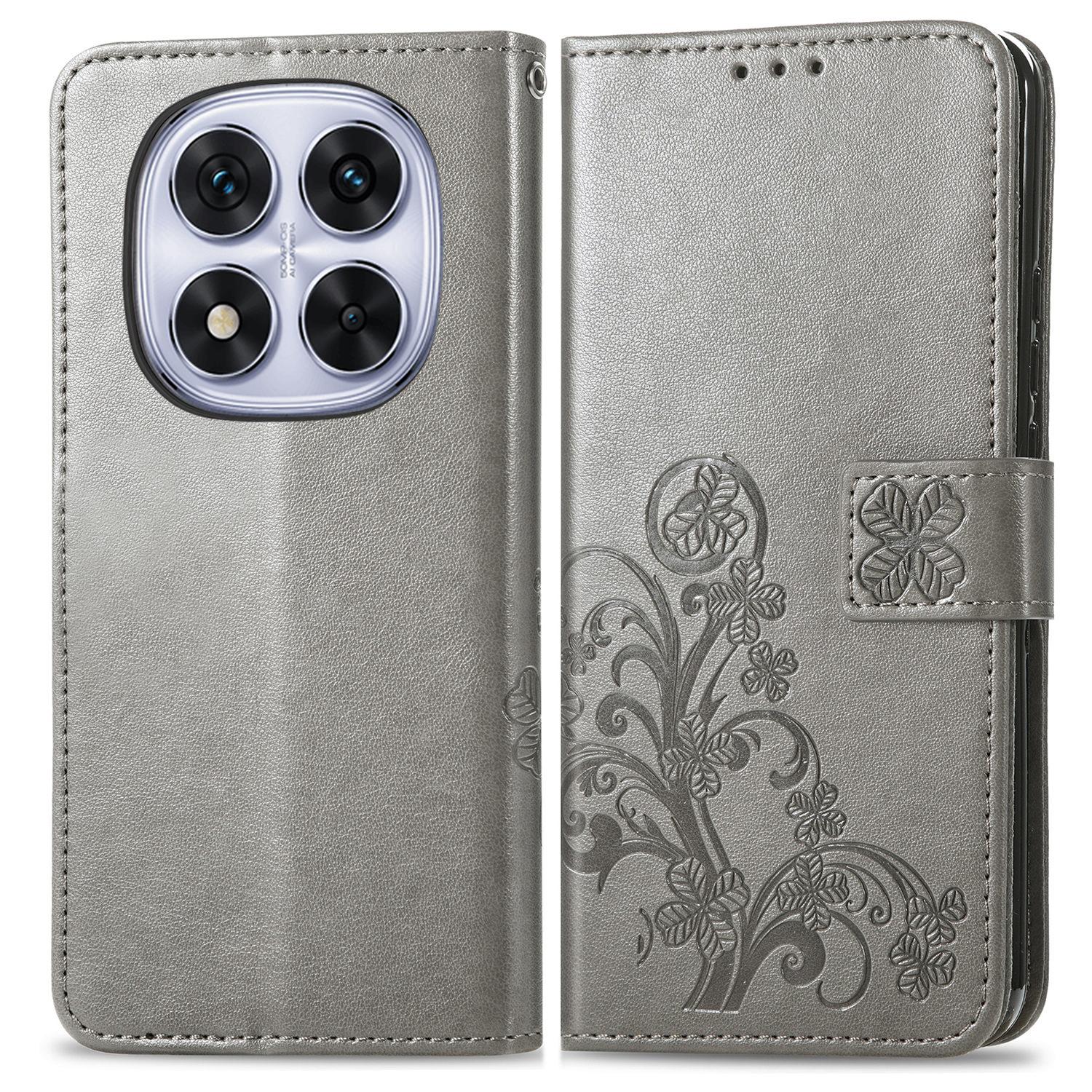 

For Xiaomi Poco M8 Pro 5G/Redmi Note 15 Pro+ 5G (Global) Leather Case Four-Leaf Clover Wallet Phone Cover