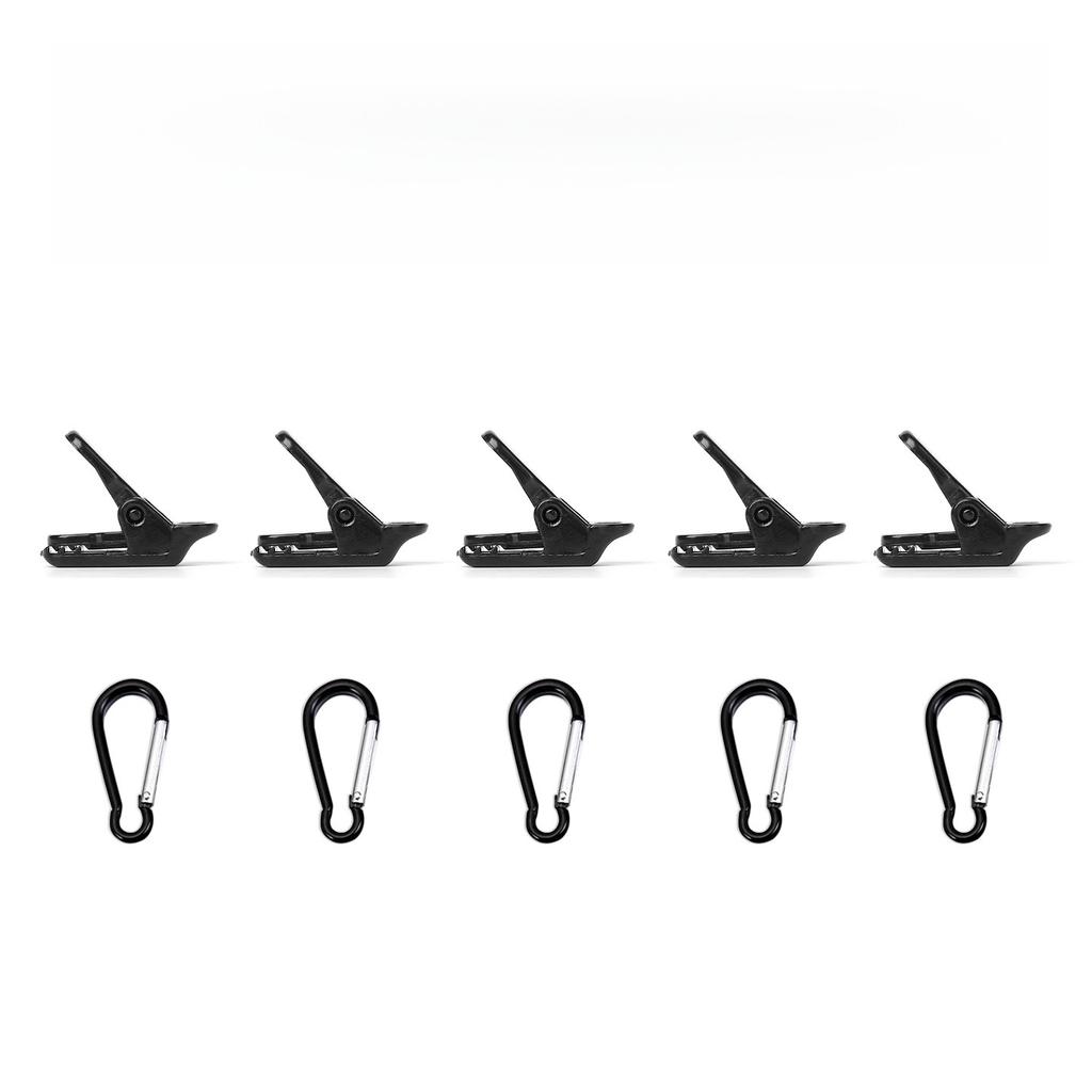 Tent Reinforcement Anchor with Alligator Clip – Outdoor Camping Awning Tie-Down Hook, Windproof Securing Clip with Inverted Design