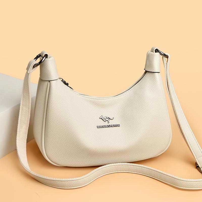 Fashionable Women's Crossbody Bag, Casual Retro Shoulder Bag, Soft Leather Texture, Women's Fashionable Simplicity, European Trend Retro